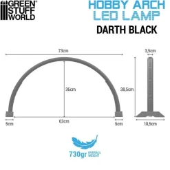 Green Stuff World : Hobby Arch LED Lamp Darth Black* Verktøy