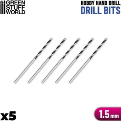 Green Stuff World Verktøy^: Hobby Hand Drill Bits 1,5mm
