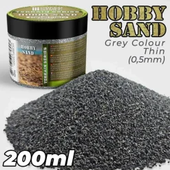 Green Stuff World Basing & Modellering^: Hobby Sand Grey Colour 0,5mm 200ml