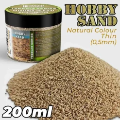 Green Stuff World Basing & Modellering^: Hobby Sand Nat Colour 0,5mm 200ml