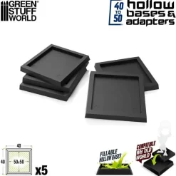 Green Stuff World Basing & Modellering^: Hollow Bases & Adapters 25x50-30x60mm