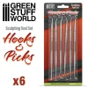 Green Stuff World : Hooks & Picks Sculpting Tool Set* Verktøy