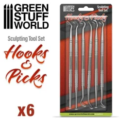 Green Stuff World : Hooks & Picks Sculpting Tool Set* Verktøy