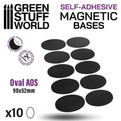 Green Stuff World : Oval Magnetic Bases 90x52mm* Basing & Modellering