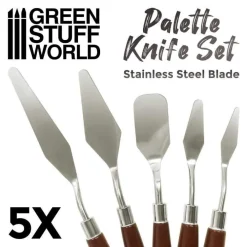 Green Stuff World Verktøy^: Palette Knife Set Stainless Steel Blade