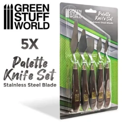 Green Stuff World Verktøy^: Palette Knife Set Stainless Steel Blade