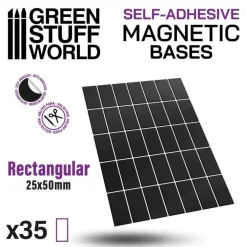 Green Stuff World : Rectangular Megnetic Bases 25x40mm* Basing & Modellering