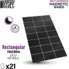 Green Stuff World Basing & Modellering^: Rectangular Magnetic Bases 40x60mm