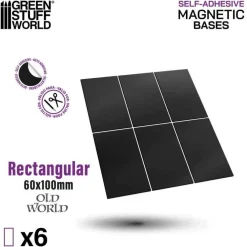 Green Stuff World : Rectangular Magnetic Bases 60x100mm* Basing & Modellering