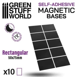 Green Stuff World : Rectangular Megnetic Bases 50x75mm* Basing & Modellering