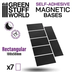 Green Stuff World : Rectangular Megnetic Bases 100x50mm* Basing & Modellering