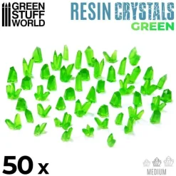 Green Stuff World Basing & Modellering^: Resin Crystals Green, Medium