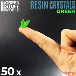 Green Stuff World Basing & Modellering^: Resin Crystals Green, Medium