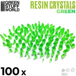 Green Stuff World Basing & Modellering^: Resin Crystals Green, Small
