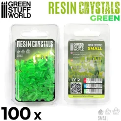 Green Stuff World Basing & Modellering^: Resin Crystals Green, Small