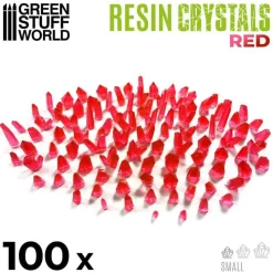 Green Stuff World Basing & Modellering^: Resin Crystals Red, Small
