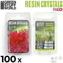 Green Stuff World Basing & Modellering^: Resin Crystals Red, Small