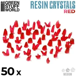 Green Stuff World : Resin Crystals Red, Medium* Basing & Modellering