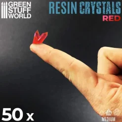 Green Stuff World : Resin Crystals Red, Medium* Basing & Modellering