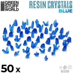Green Stuff World Basing & Modellering^: Resin Crystals Blue, Medium