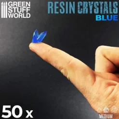 Green Stuff World Basing & Modellering^: Resin Crystals Blue, Medium