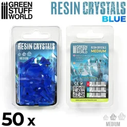 Green Stuff World Basing & Modellering^: Resin Crystals Blue, Medium