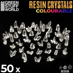 Green Stuff World Basing & Modellering^: Resin Crystals Colourable, Medium