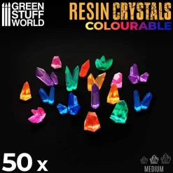Green Stuff World Basing & Modellering^: Resin Crystals Colourable, Medium