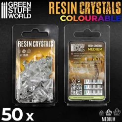 Green Stuff World Basing & Modellering^: Resin Crystals Colourable, Medium