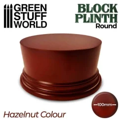 Green Stuff World : Round Block Plinth Hazelnut 10 cm* Basing & Modellering