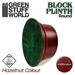 Green Stuff World : Round Block Plinth Hazelnut 10 cm* Basing & Modellering