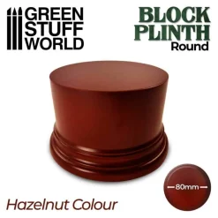 Green Stuff World : Round Block Plinth Hazelnut 8 cm* Basing & Modellering