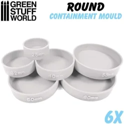 Green Stuff World : Round Containment Mould x6* Verktøy