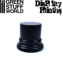 Green Stuff World : Round Display Plinth Black 4,5 cm* Basing & Modellering