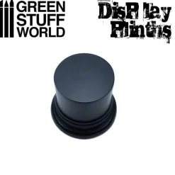 Green Stuff World : Round Display Plinth Black 4,5 cm* Basing & Modellering