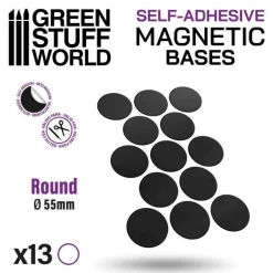 Green Stuff World : Round Magnetic Bases 55mm* Basing & Modellering