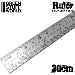 Green Stuff World : Ruler Stainless Steel 30cm* Verktøy