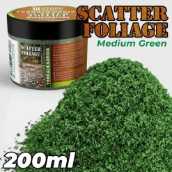 Green Stuff World Basing & Modellering^: Scatter Foliage Medium Green 200ml