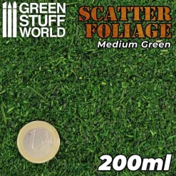 Green Stuff World Basing & Modellering^: Scatter Foliage Medium Green 200ml