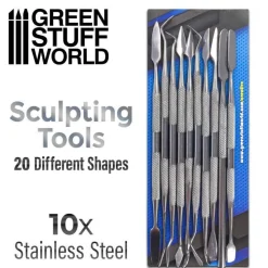Green Stuff World Verktøy^: Sculpting Tools Stainless Steel