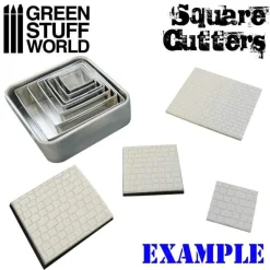 Green Stuff World : Square Cutters* Verktøy
