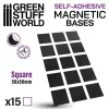 Green Stuff World Basing & Modellering^: Square Magnetic Bases 50x50mm