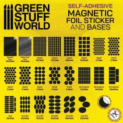Green Stuff World Basing & Modellering^: Square Magnetic Bases 50x50mm