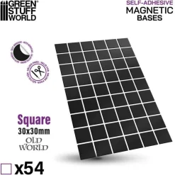 Green Stuff World : Square Magnetic Bases 30x30mm* Basing & Modellering