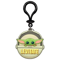 Grogu Levitate Soft Touch PVC Bag Clip* Nøkkelringer