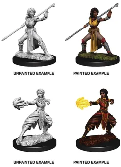 WizKids Karakterer^Half-Elf Female Monk (Wave 10) Dungeons & Dragons Nolzurs Marvelous Unpainted Miniature Figur