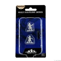 WizKids Karakterer^Halfling Male Monk (Wave 15) Pathfinder Deep Cuts Unpainted Miniature Figur