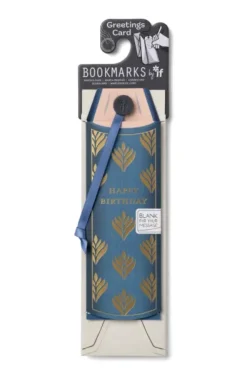 "Happy Birthday" Gratulasjonskort med bokmerke og konvolutt* Bokmerker