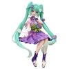 Noodle Stopper-figurer Hatsune Miku Flower Fairy Cosom Purple Color Version Noodle Stopper PVC Statue 14 cm* Samleobjekter