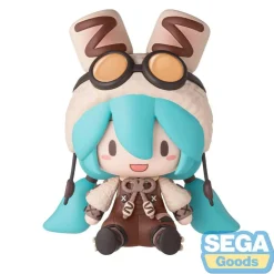 Hatsune Miku Marshmallow Hot Cocoa Fuwa Pett Chibi Figure 10 cm* Samleobjekter
